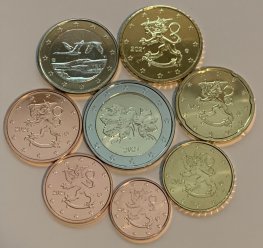 Suomi 2021 rahat, 1 cent - 2 Euro Suomi 2021 rahat, 1 cent - 2 Euro